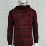 KZZ Autumn Men's Knitted Hoodie Pullover