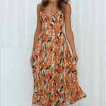 The Spark | Vibrant Color Midi Dress