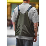 Retro Multi-pocket Dual-purpose Crossbody Vest