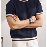 KZZ Casual Short-Sleeve Pullover Knit Top