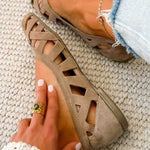 ODETTE | Woven Upper Flat Sandals