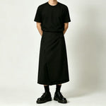 Wide-Leg Loose-Fit Culottes  Skirt-Pants