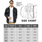 KZZ Men's Flannel Lined Shacket Jacket Plaid Brushed Lining Cowboy Western