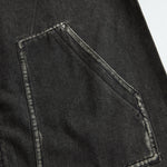Casual Loose Retro Pocket Long Sleeve Hooded Zipper Denim Jumpsuit