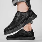 Men's Textured Derby Shoes | Refined Smart-Casual Fit