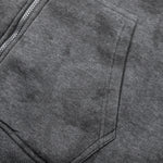 KZZ Plus-size warm full-zip hooded sweatshirt