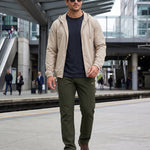 KZZ Men's winter basic warm trousers