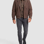KZZ Men's Vintage Plaid Jacket