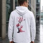 KZZ Men's Printed Drop-Shoulder Hoodie