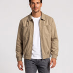 KZZ Loose-fit casual long-sleeve collared zip-up jacket