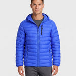 KZZ Men's Classic Hooded Padded Jacket