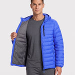 KZZ Men's Classic Hooded Padded Jacket