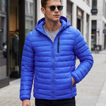 KZZ Men's Classic Hooded Padded Jacket