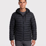 KZZ Men's Classic Hooded Padded Jacket