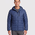 KZZ Men's Classic Hooded Padded Jacket