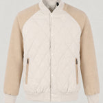KZZ Men's Solid-Color Raglan-Sleeve Button-Front Thickened Jacket