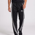 KZZ Men's Side-Stripe Sweatpants with Drawstring Waist