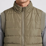 KZZ Men's Solid-Color Zipper-Pocket Vest