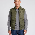 KZZ Men's Solid-Color Zipper-Pocket Vest