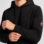 KZZ Men's Printed Fleece-Lined Hoodie with Drop Shoulders