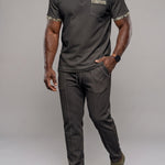 KZZ Men's Short-Sleeve Polo Shirt and Trousers Two-Piece Set