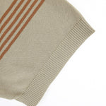 KZZ Men's Striped Print Polo Shirt