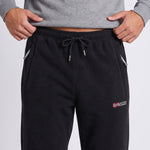 KZZ Men's Fleece-Lined Casual Joggers