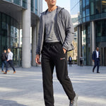 KZZ Men's Fleece-Lined Casual Joggers