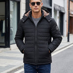 KZZ Men's solid-color fashion jacket