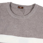 KZZ Men's Casual Crew-Neck Knit Pullover