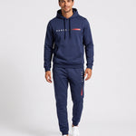 KZZ Men's Printed Hoodie and Drawstring Joggers
