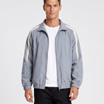 KZZ Men's Solid-Color Drawstring Zip-Up Hooded Jacket