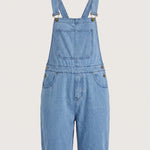 KZZ Men's denim bib shorts