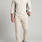 KZZ Waffle-knit long-sleeve set