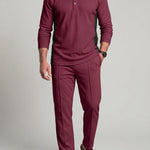 KZZ Waffle-knit long-sleeve set