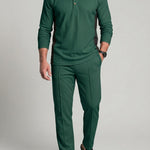 KZZ Waffle-knit long-sleeve set