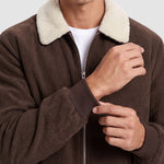 KZZ Men's Casual Corduroy Jacket
