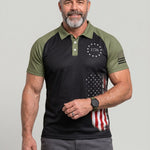 KZZ Men's Printed Polo Shirt