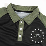 KZZ Men's Printed Polo Shirt