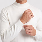 KZZ Men's mock-neck long-sleeve shirt