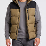 KZZ Men's Thick Woven Hooded Vest