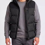 KZZ Men's Thick Woven Hooded Vest