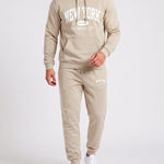 KZZ Men's New York Print Hoodie and Drawstring Sweatpants Set