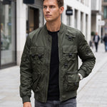 KZZ Men's Slim-Fit Tactical Jacket