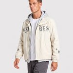 KZZ Casual color-block hooded jacket