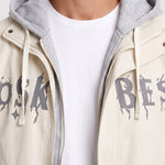 KZZ Casual color-block hooded jacket