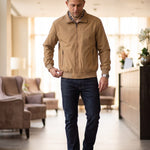 KZZ Men's casual zip-up jacket