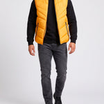 KZZ Men's Fashion Sleeveless Stand Collar Jacket