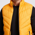 KZZ Men's Fashion Sleeveless Stand Collar Jacket