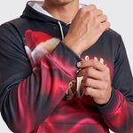 KZZ Men's 3D-Embroidered Hoodie Set